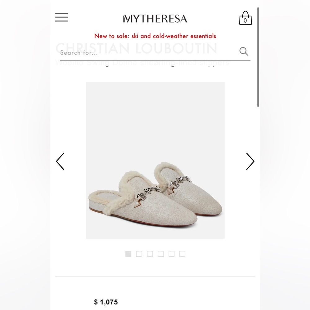 Christian Louboutin's Woolito Swing Donna Mules